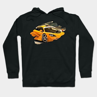 F1 GTR Art Splash Print Hoodie